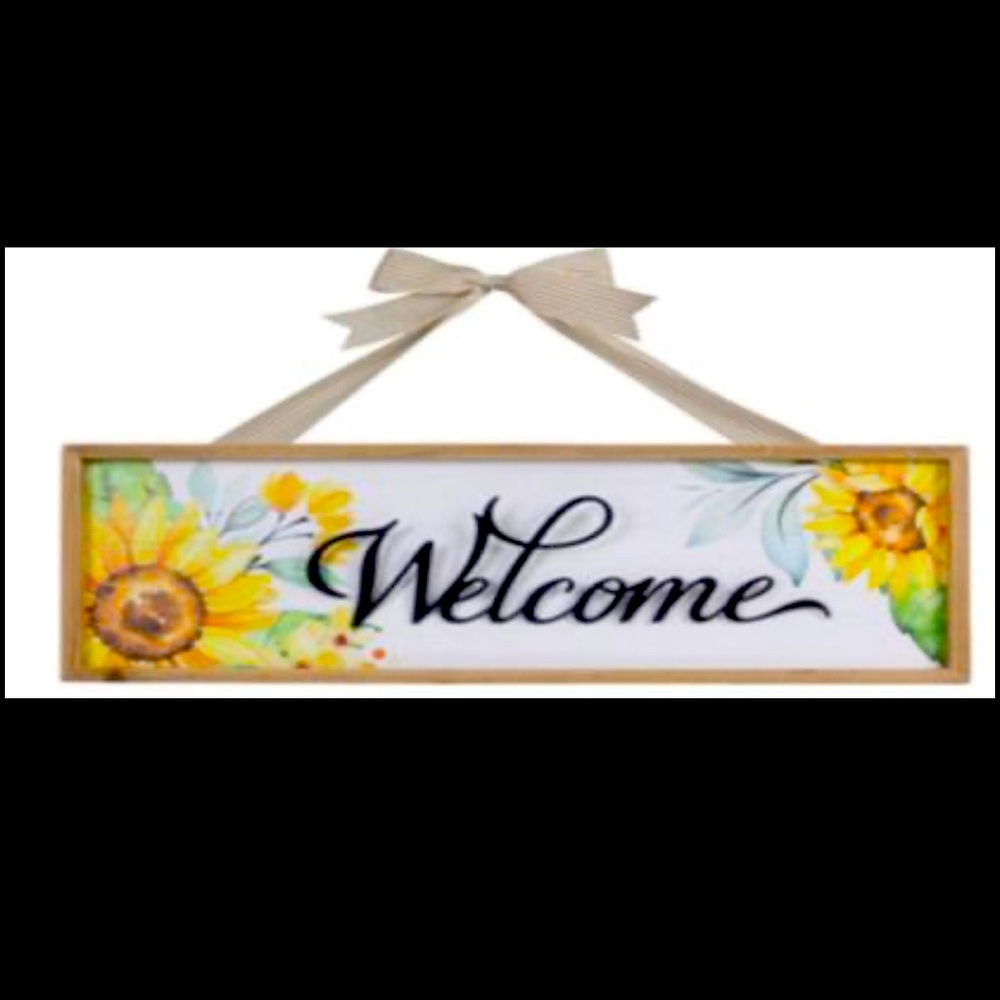 Welcome Sunflower Sign